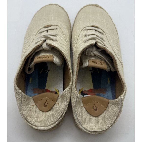 Olukai Kaula Pa\'a Li Tapa Espadrille Womens Comfort Casual Shoes 20463-2020 Sz 9 main image 7